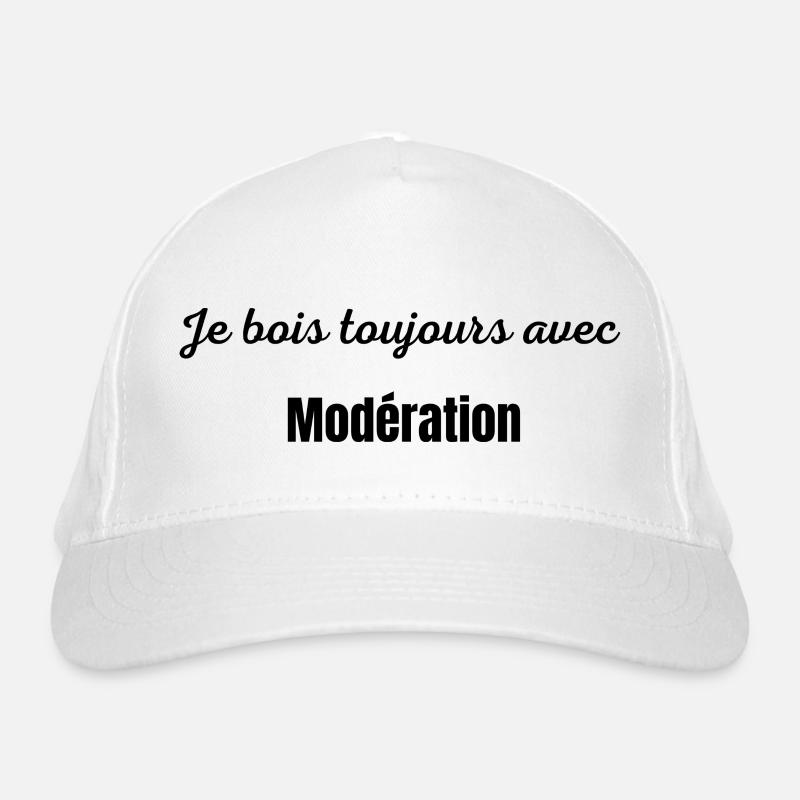 Je bois avec modération Casquette classique bio