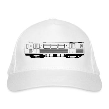 Berliner U-Bahn - Bio-Baseballkappe - Weiß - Vorne
