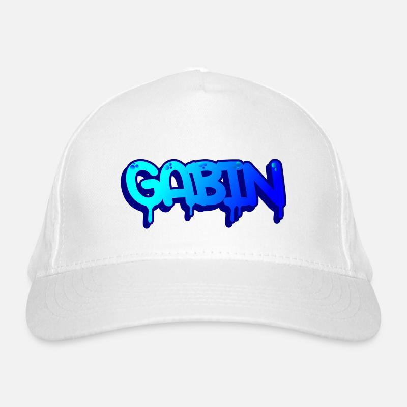Graffiti first name Gabin Organic Baseball Cap