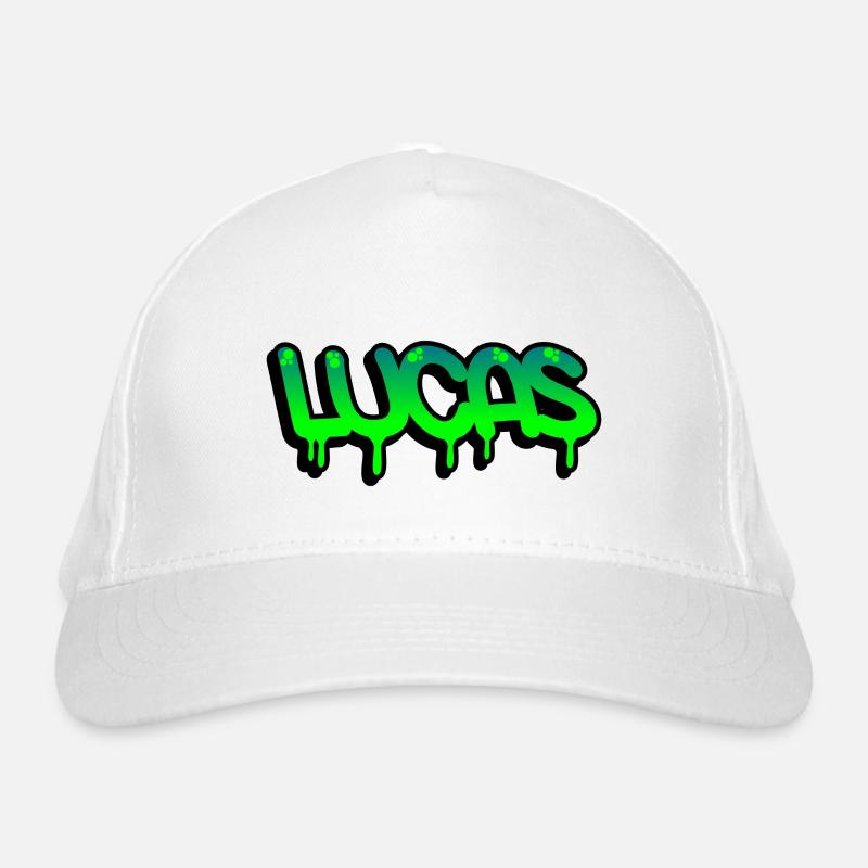 Graffiti name Lucas Organic Baseball Cap