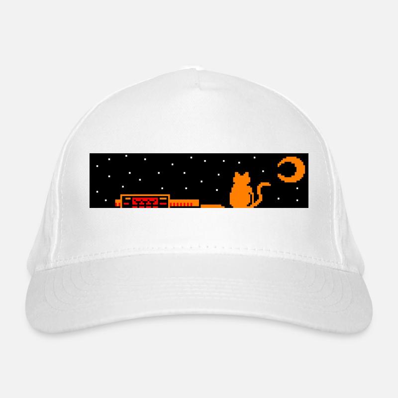 Japan trainstation cat Bio-Baseballkappe