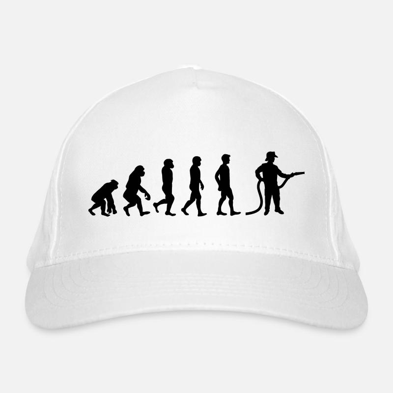 Evolution Feuerwehrmann schwarz Bio-Baseballkappe