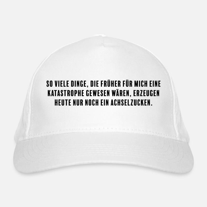 Shrugging disasters: Inner strength. Organic Baseball Cap