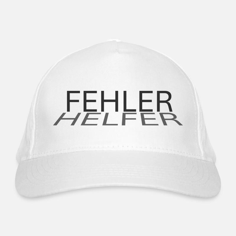 Fehler - Helfer: Optimistische Botschaft Bio-Baseballkappe