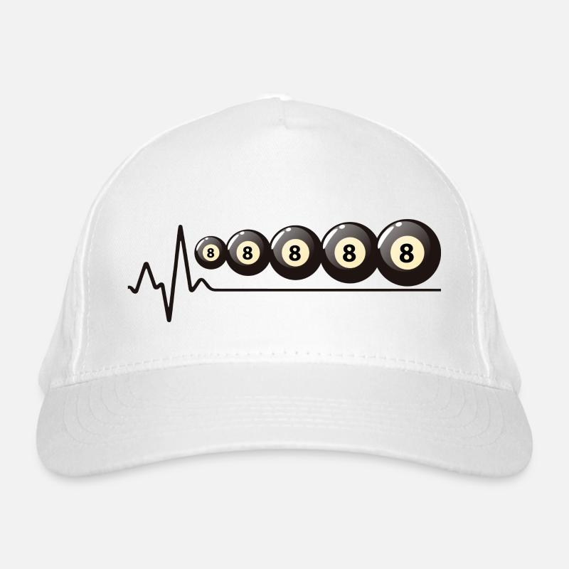 Battements de cœur de billard Casquette classique bio