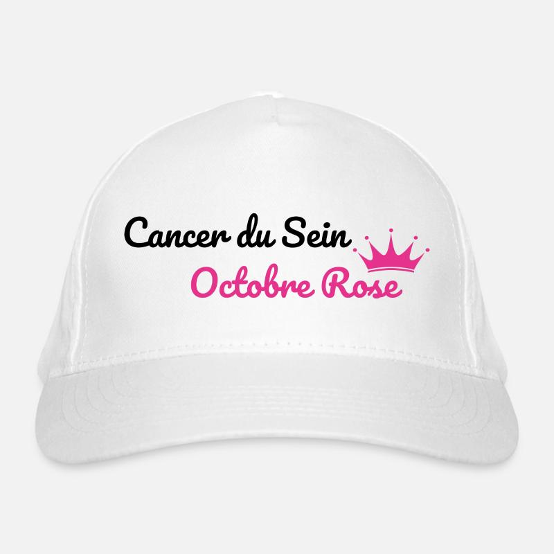 Cancer du Sein octobre rose Casquette classique bio