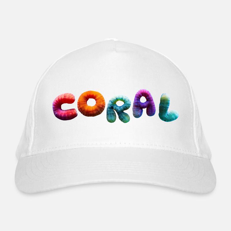 Plein corail coloré Casquette classique bio