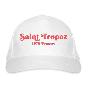 Saint Tropez - France - Côte d’Azur 1978 - Casquette classique bio - blanc - Devant