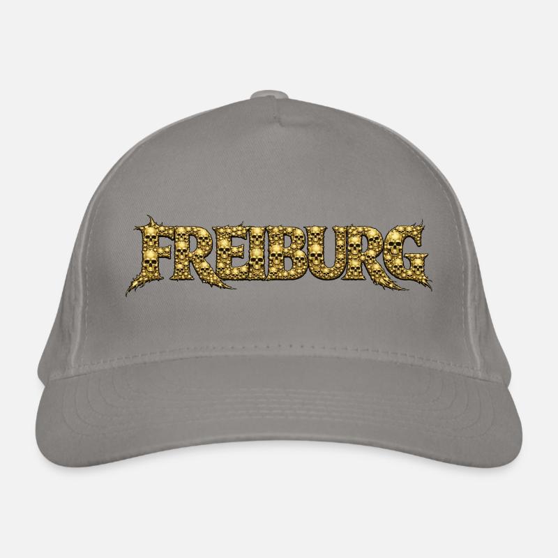 Logo du crâne doré de Fribourg Casquette classique bio