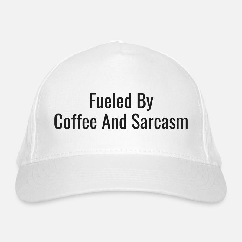 Caffeine and sarcasm Organic Baseball Cap