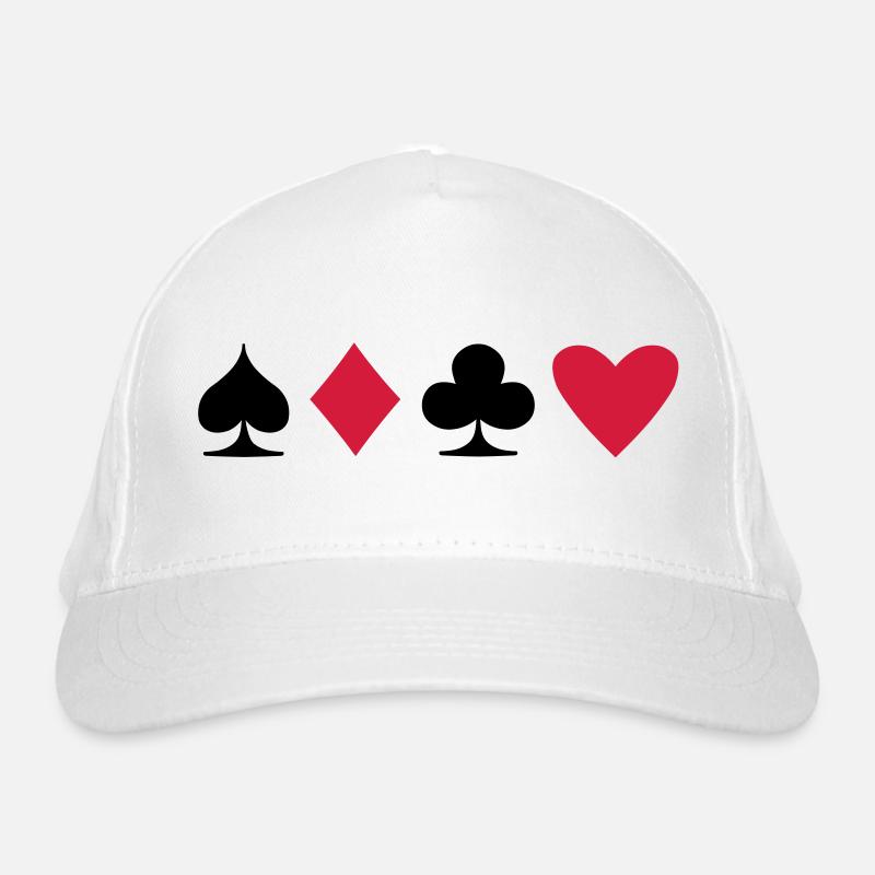 Poker Suit Organic Baseball Cap