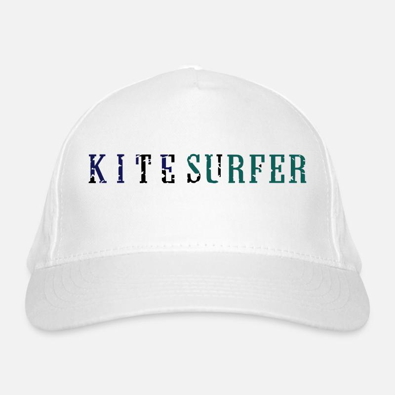kitesurfer_vec_3 en Organic Baseball Cap