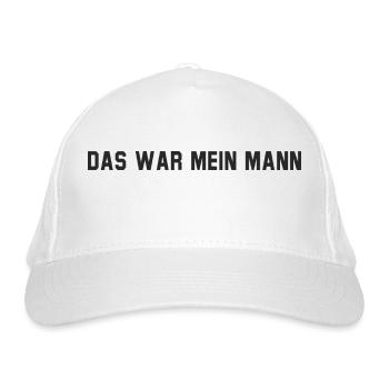 Das war mein Mann - Bio-Baseballkappe - Weiß - Vorne