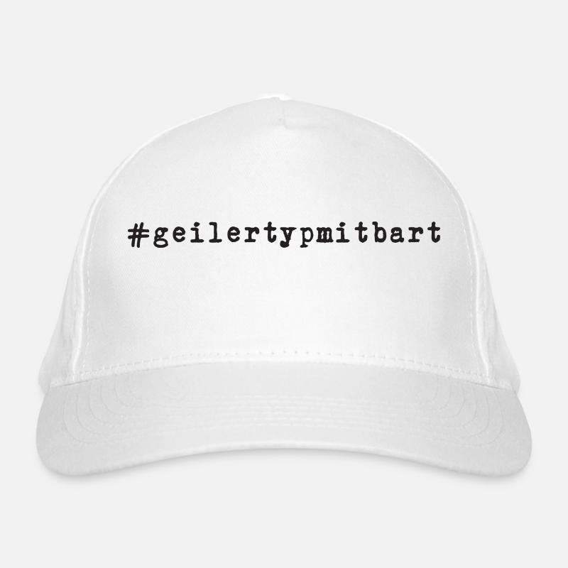 Geiler Typ Mit Bart - Hashtag #geilertypmitbart Bio-Baseballkappe