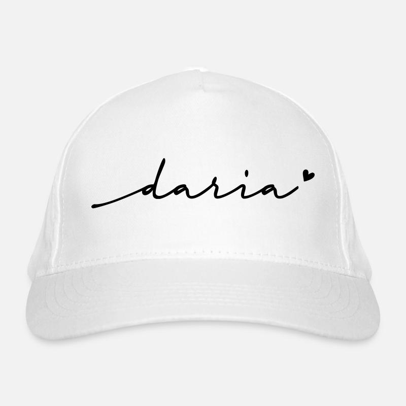 Nom cursif de Daria Casquette classique bio