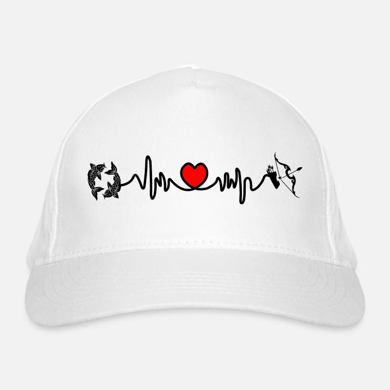 Herzfrequenz Cardio Fische Schütze Bio-Baseballkappe