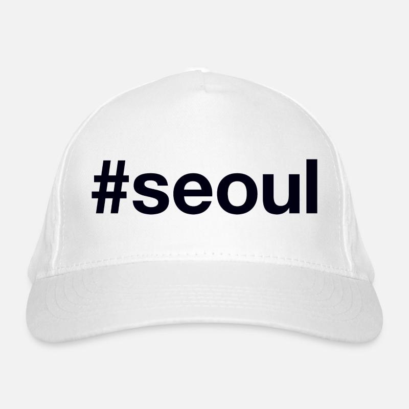 SEOUL Hashtag Organic Baseball Cap