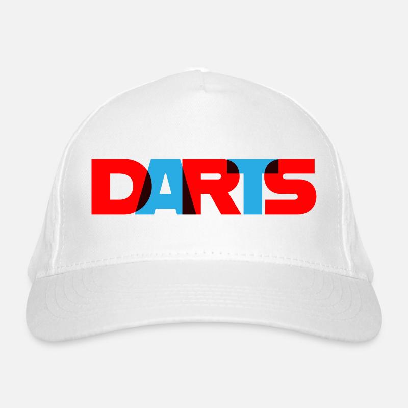 Dart,DARTS_3D_Farben - Bio-Baseballkappe - Weiß