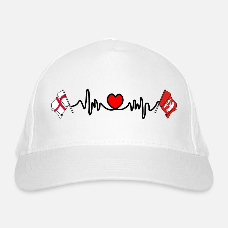 Fréquence cardiaque du Warwickshire et de l’Angleterre Casquette classique bio
