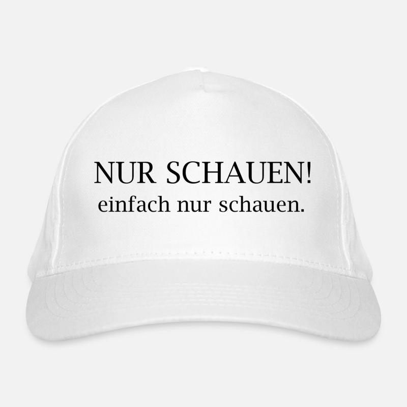 Regarde juste ! Déclaration typographique Casquette classique bio