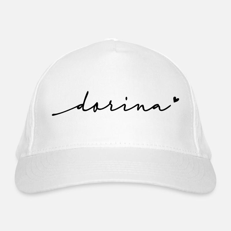 Dorina Cursive Name Organic Baseball Cap