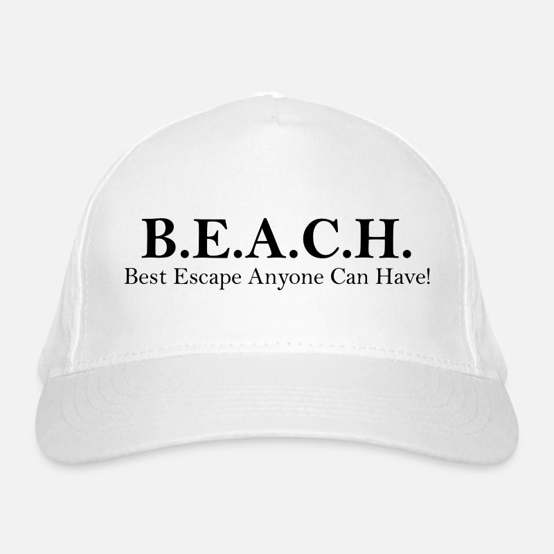 Beach_Escape Organic Baseball Cap