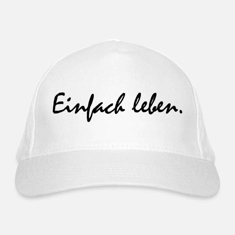 Einfach leben! Bio-Baseballkappe