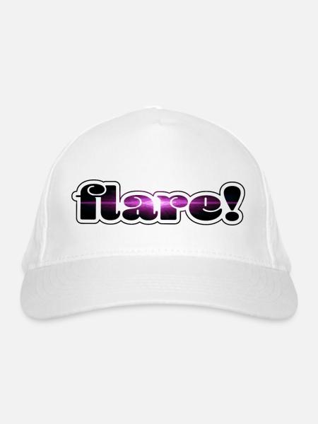flare! frame - Bio-Baseballkappe - Weiß