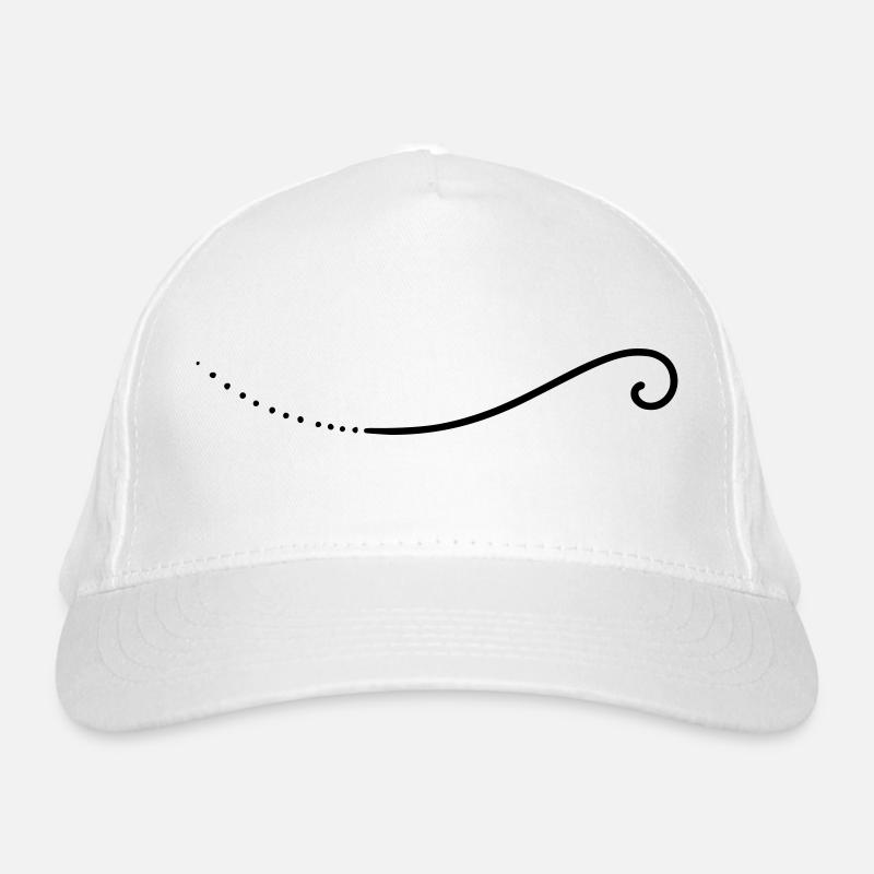 Schnörkel Linie Bio-Baseballkappe