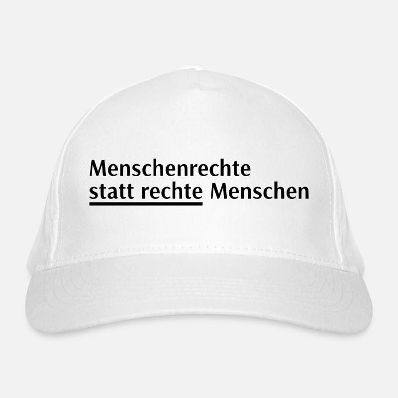 Menschenrechte Spruch Block Bio-Baseballkappe
