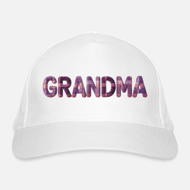 Grand-mère Patchwork Vintage Amour de la famille Casquette classique bio