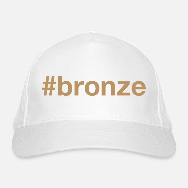 BRONZE Hashtag Organic Baseball Cap