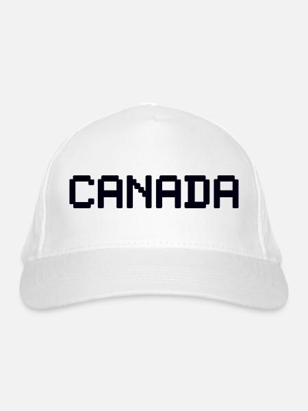 CANADA - Bio-Baseballkappe - Weiß