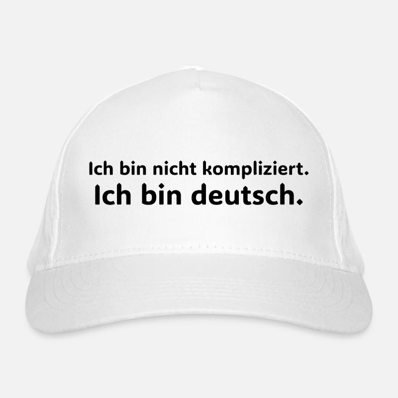 Ich bin nicht kompliziert – ich bin Deutsch Organic Baseball Cap