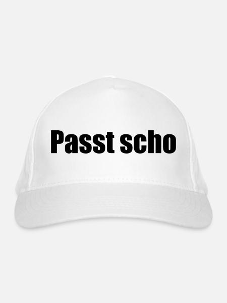 Passt scho - Bio-Baseballkappe - Weiß