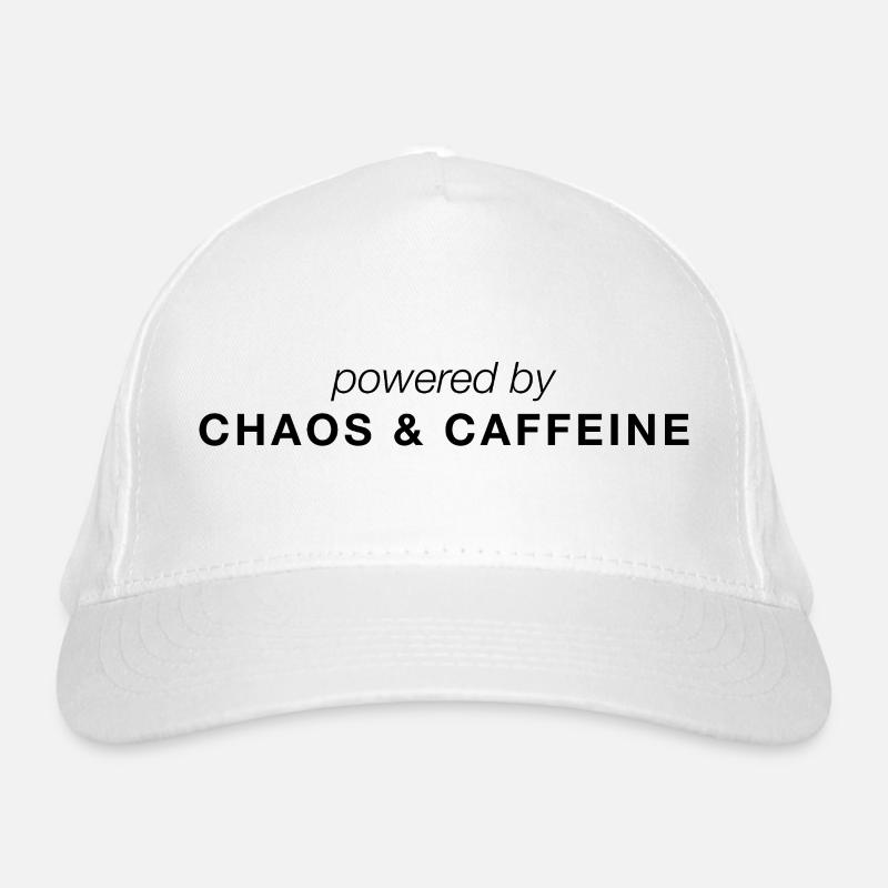 Propulsé par le chaos et la caféine Casquette classique bio