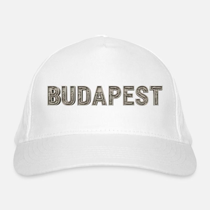 Budapest Architektur Typografie Bio-Baseballkappe