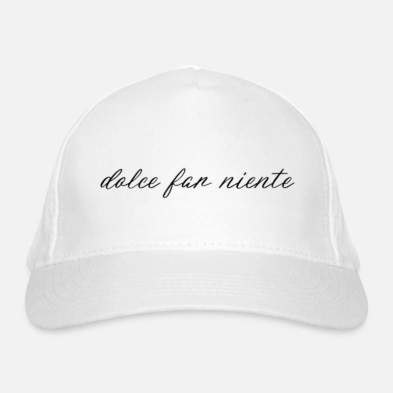 Dolce Far Niente (Handwriting) Bio-Baseballkappe