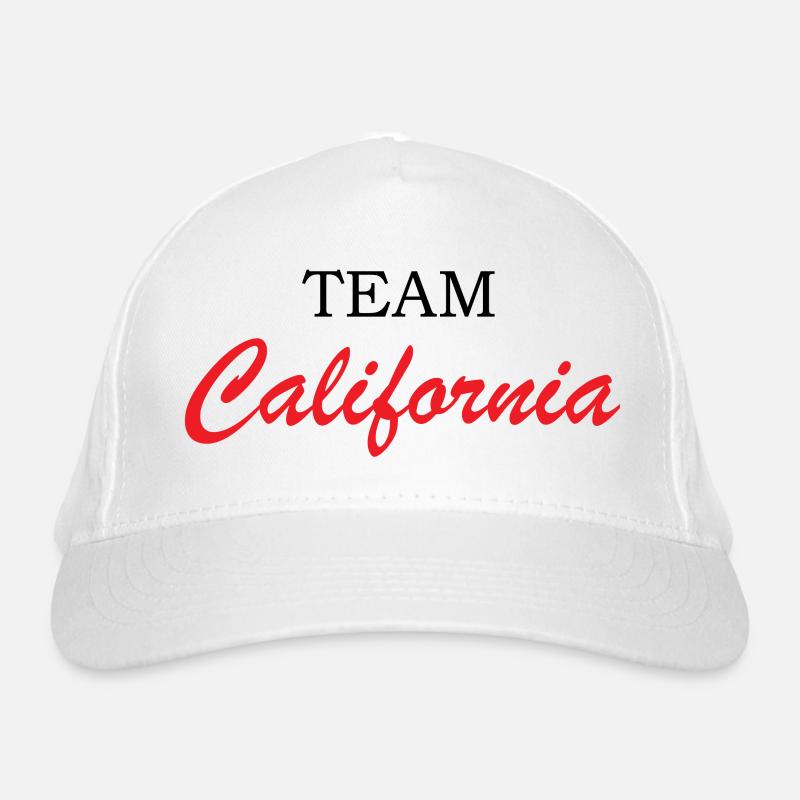 California Script Red Organic Baseball Cap