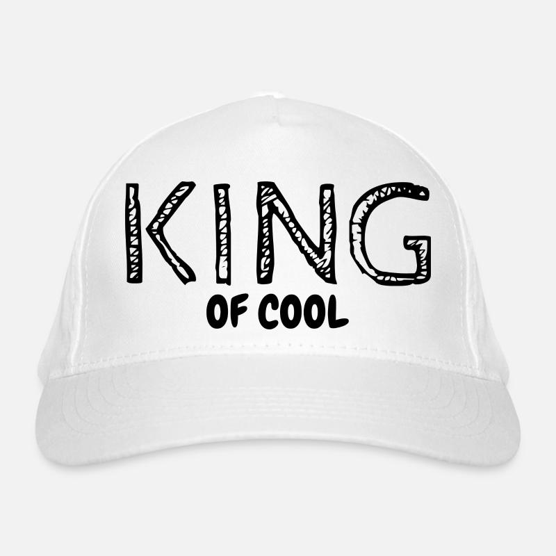 KING of cool - originelle Geschenkidee - king Bio-Baseballkappe