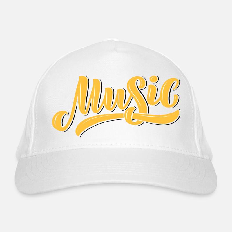 Conception musicale illustrative avec des tons chauds Casquette classique bio