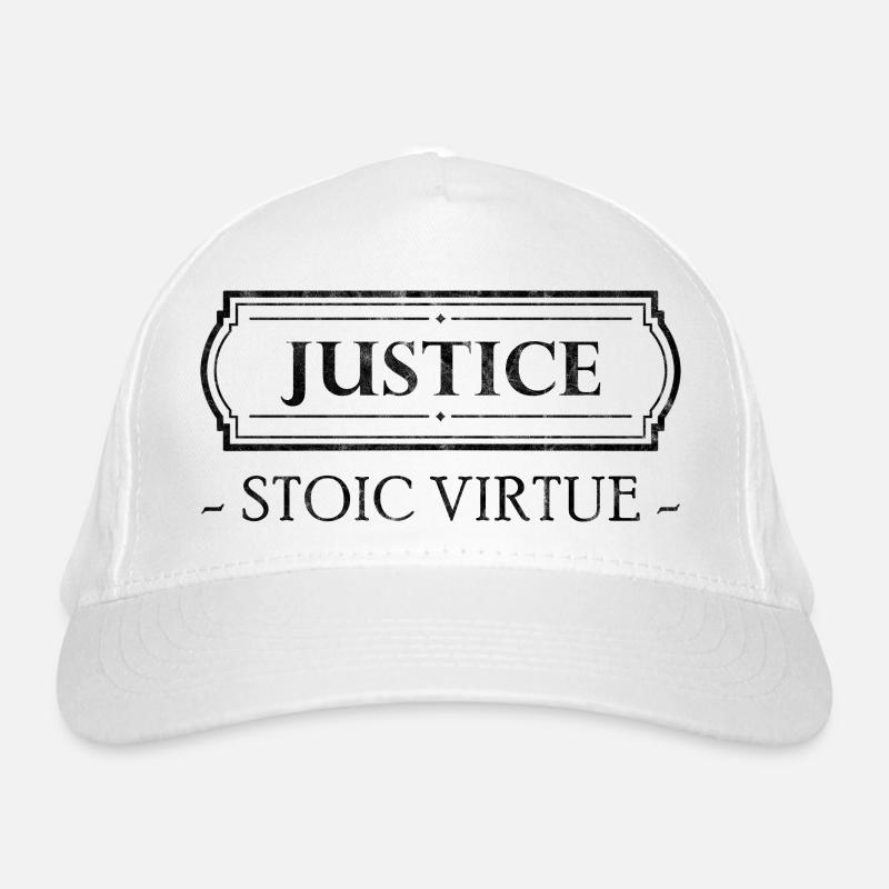 Stoic Virtue Justice Stoizismus Geschenk Stoiker Bio-Baseballkappe