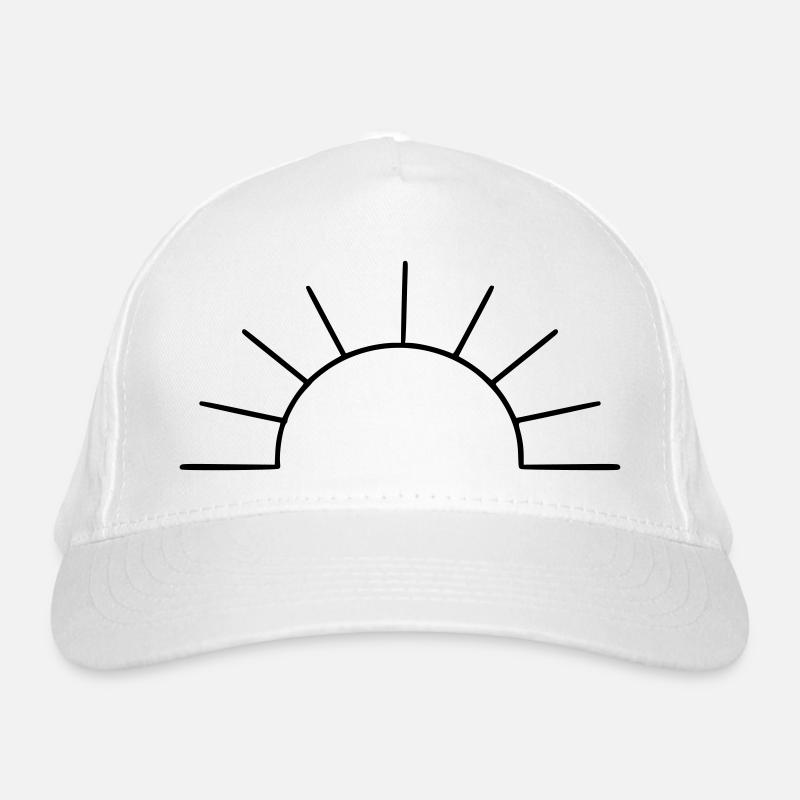 simple sun Organic Baseball Cap