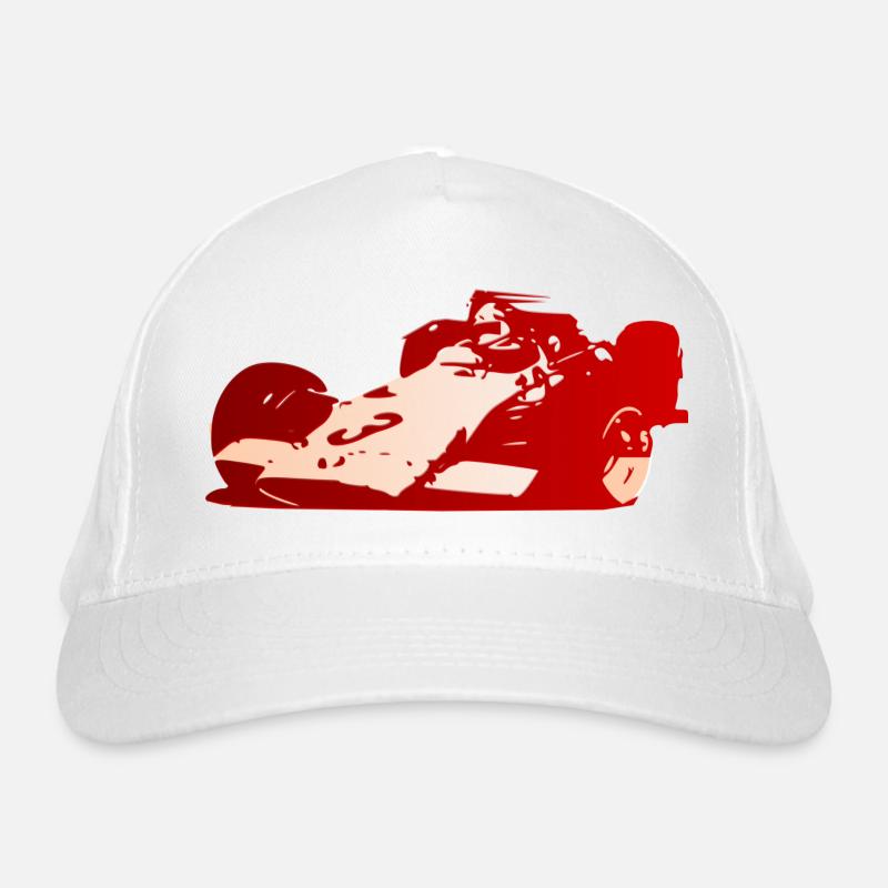 Voiture de course rouge Casquette classique bio