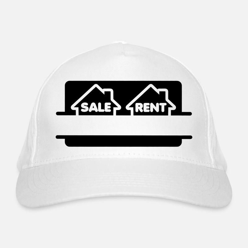 Haus mieten oder kaufen Bio-Baseballkappe