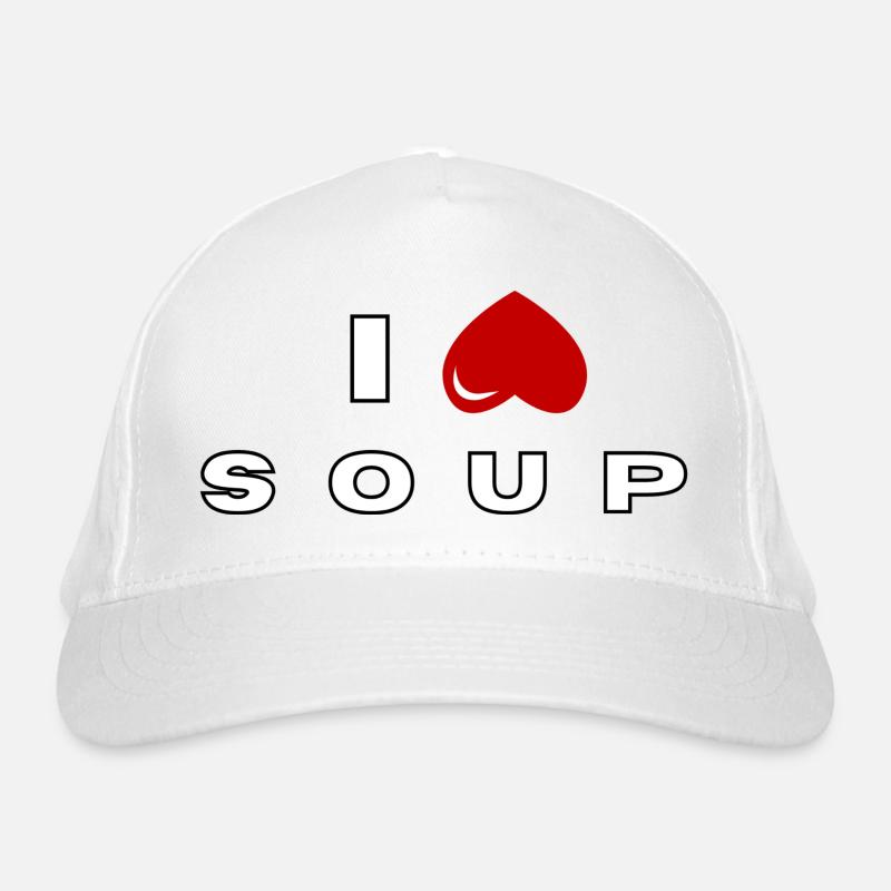 Ich hasse Suppe Bio-Baseballkappe