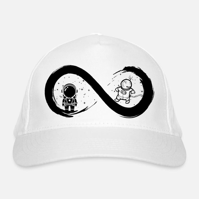 Astronaut bis ins Unendliche Bio-Baseballkappe