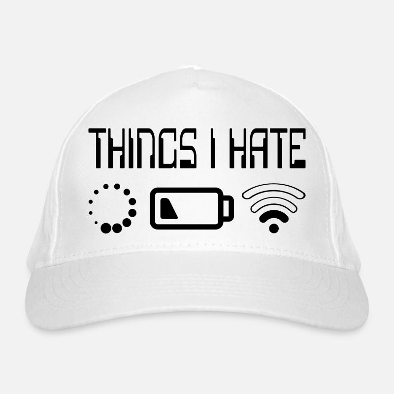Things I Hate Programmer Outfit Gamer Fun Gift Organic Baseball Cap