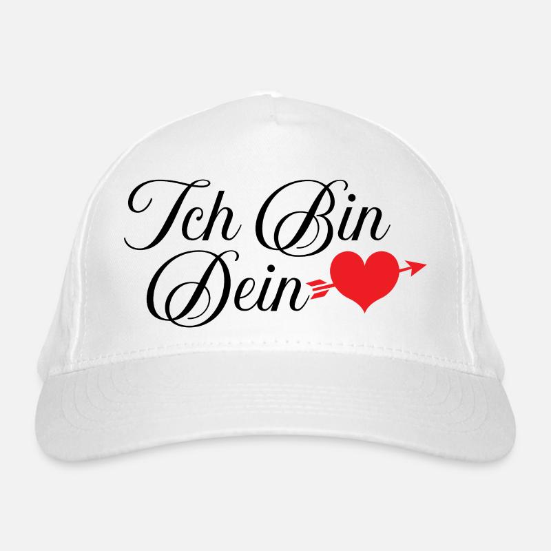 Ich bin dein Herz Bio-Baseballkappe