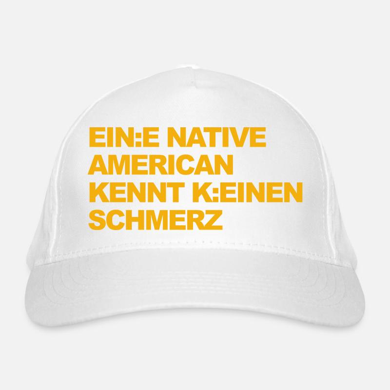WOKE SATIRE: Ein Indianer kennt keinen Schmerz Bio-Baseballkappe
